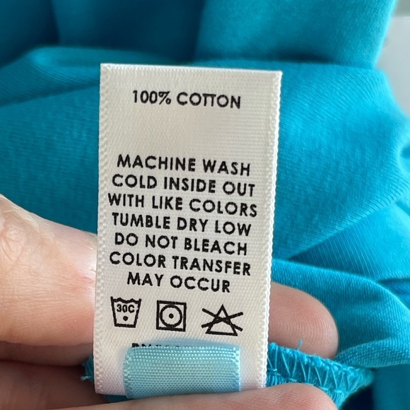 NWT COTTON CITIZEN Turquoise Lapis Blue Brisbane Tank Bodysuit 100% Cotton - Picture 4 of 6